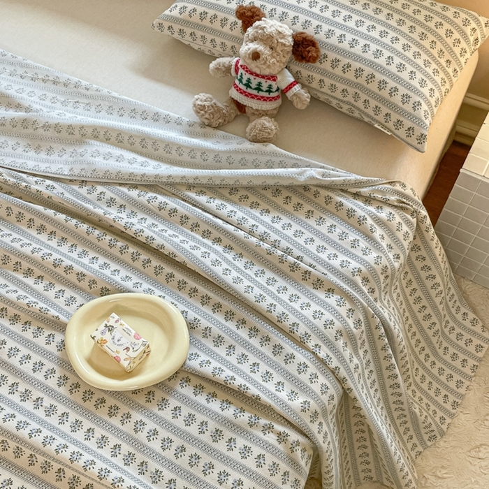 91家纺网 家纺一手货源 找家纺 义博家纺 2025新款全棉老粗布床单 陌微