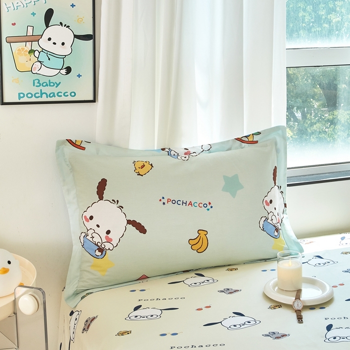 91家纺网 家纺一手货源 找家纺 蘭菲家纺 2024新款全棉小版卡通三丽鸥单被套 水果派