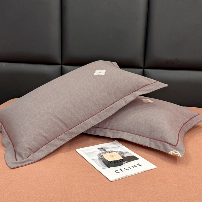 91家纺网 家纺一手货源 找家纺 优品阁 2024新款全棉磨毛四件套单品系列-单枕套迪诺之旅-灰