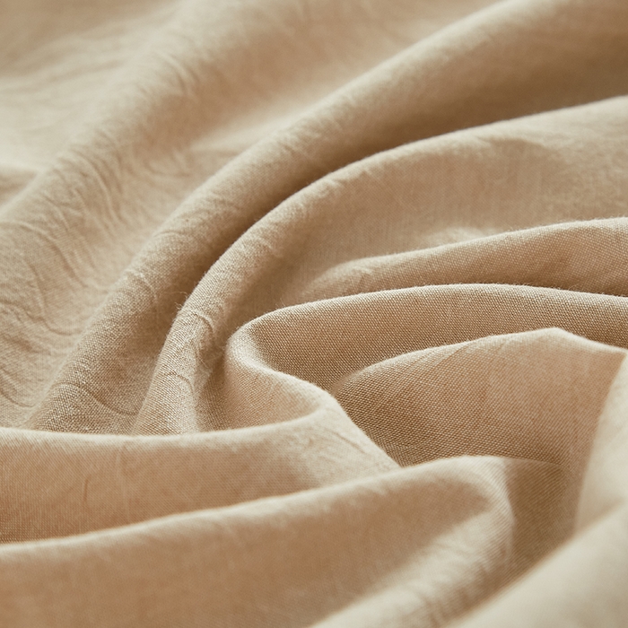 91家纺网 家纺一手货源 找家纺 呦呦南宋 纯棉简约款枕套 母婴级A类全棉色织水洗棉无印风单品一对装全棉枕头套 咖色（简约款）