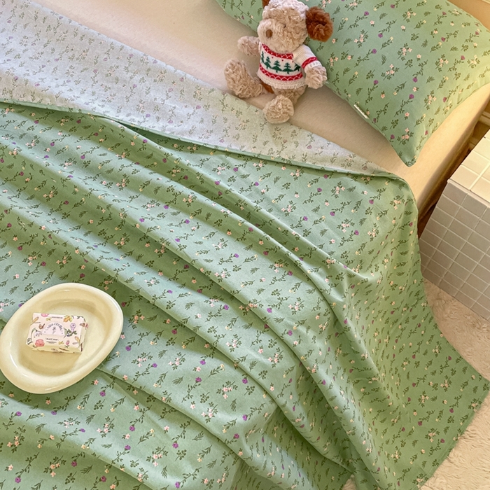 91家纺网 家纺一手货源 找家纺 义博家纺 2025新款全棉老粗布床单 初夏