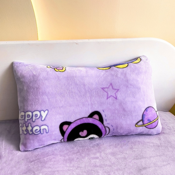 91家纺网 家纺一手货源 找家纺 鱼宝 2024新款牛奶绒可拆卸被套被芯 甜美星际