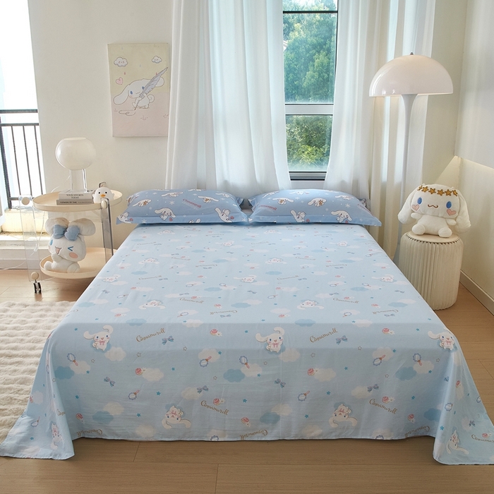 91家纺网 家纺一手货源 找家纺 蘭菲家纺 2024新款全棉小版卡通三丽鸥单被套 小雪儿