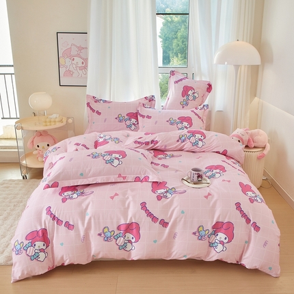 蘭菲家纺 2024新款全棉小版卡通三丽鸥四件套 美食家