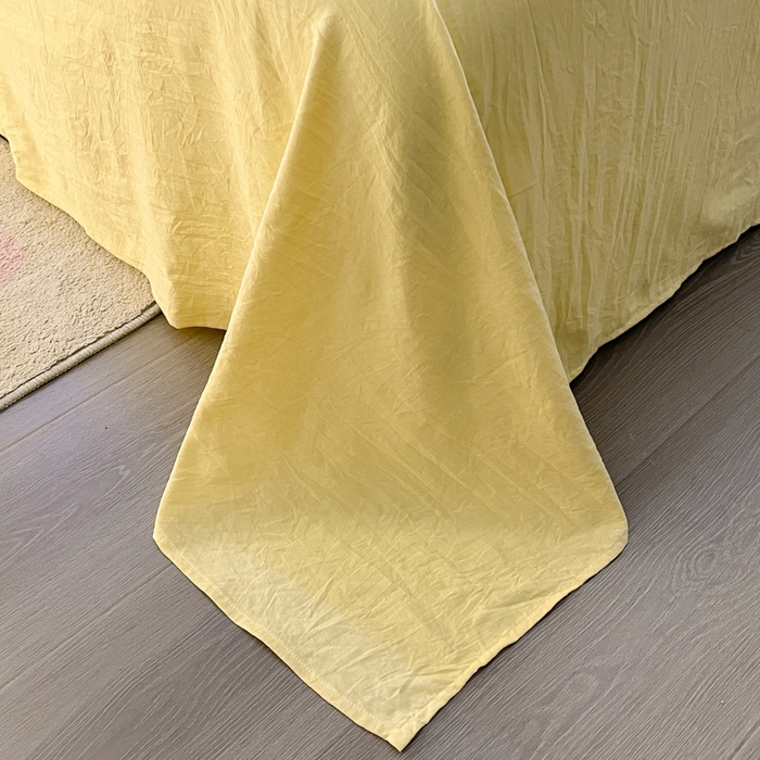 91家纺网 家纺一手货源 找家纺 葡萄家 2024新款毛巾绣水洗云朵棉萌系小怪兽四件套（场景二） 小怪兽黄绿