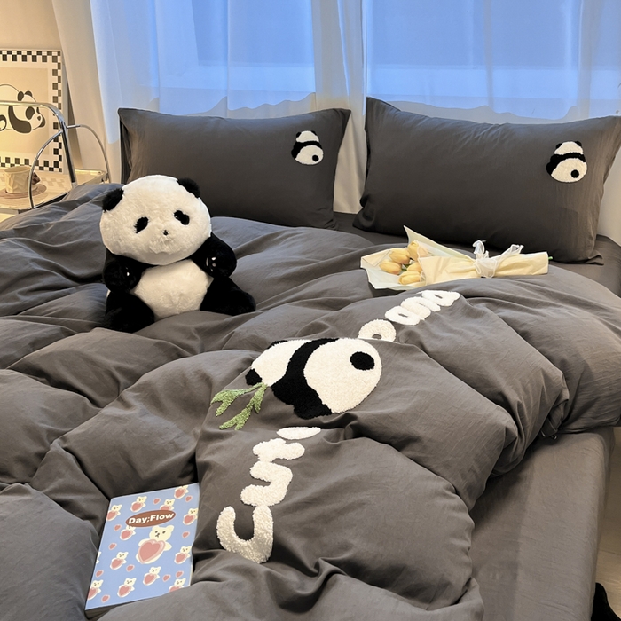 91家纺网 家纺一手货源 找家纺 （总）葡萄家 2024新款超柔水洗棉毛巾绣四件套