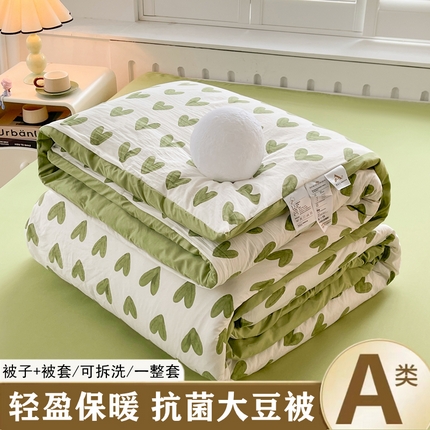 91家纺网 家纺一手货源 找家纺 （总）晓时候 2025新款印花水洗棉可拆洗大豆纤维被子被芯冬被春秋被