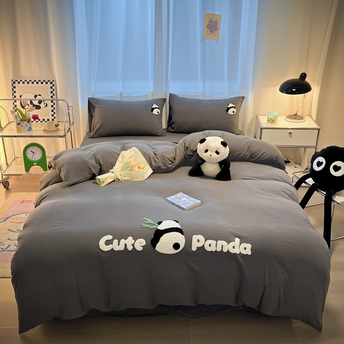 91家纺网 家纺一手货源 找家纺 （总）葡萄家 2024新款超柔水洗棉毛巾绣四件套