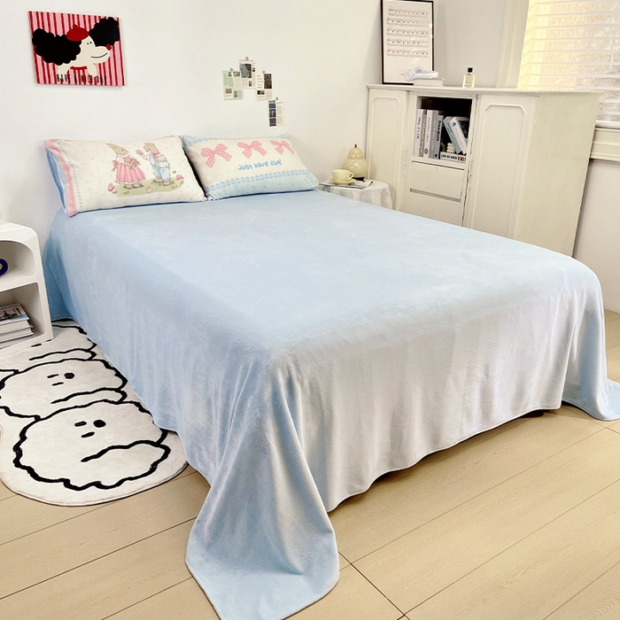 91家纺网 家纺一手货源 找家纺 （总）浩诚 2024新款ins风牛奶绒印花四件套