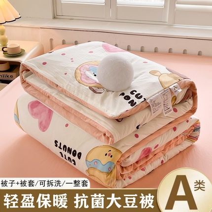 91家纺网 家纺一手货源 找家纺 （总）晓时候 2025新款印花水洗棉可拆洗大豆纤维被子被芯冬被春秋被