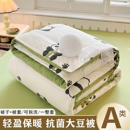 91家纺网 家纺一手货源 找家纺 （总）晓时候 2025新款印花水洗棉可拆洗大豆纤维被子被芯冬被春秋被