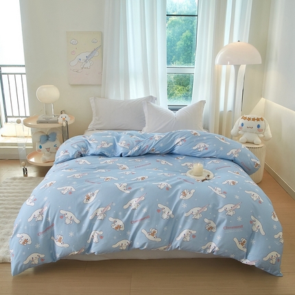 91家纺网 家纺一手货源 找家纺 （总）蘭菲家纺 2024新款全棉小版卡通三丽鸥单被套