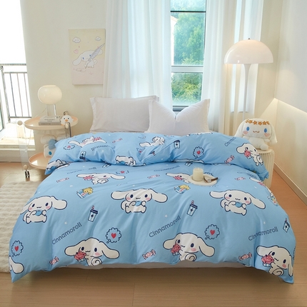 蘭菲家纺 2024新款全棉小版卡通三丽鸥单被套 小团子