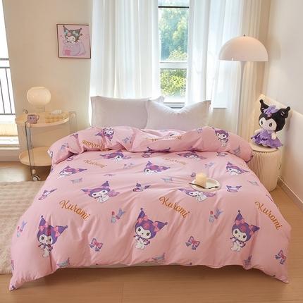 蘭菲家纺 2024新款全棉小版卡通三丽鸥单被套 小甜酱.粉