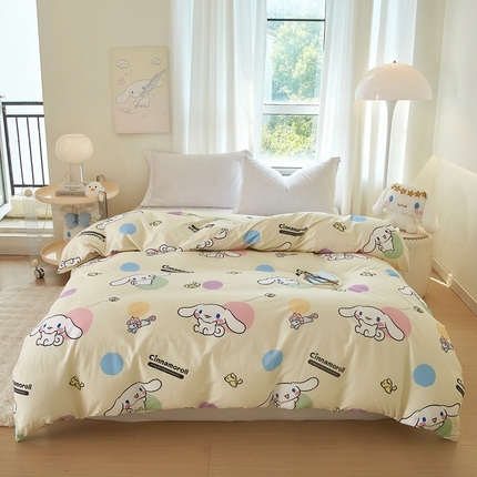 蘭菲家纺 2024新款全棉小版卡通三丽鸥单被套 开心狗