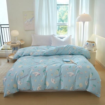 蘭菲家纺 2024新款全棉小版卡通三丽鸥单被套 小清新