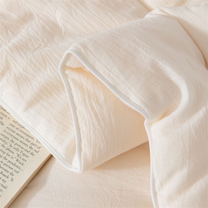 91家纺网 家纺一手货源 找家纺 2025新款A类全棉大豆纤维被加厚冬被春秋被子被芯子母被带子母扣