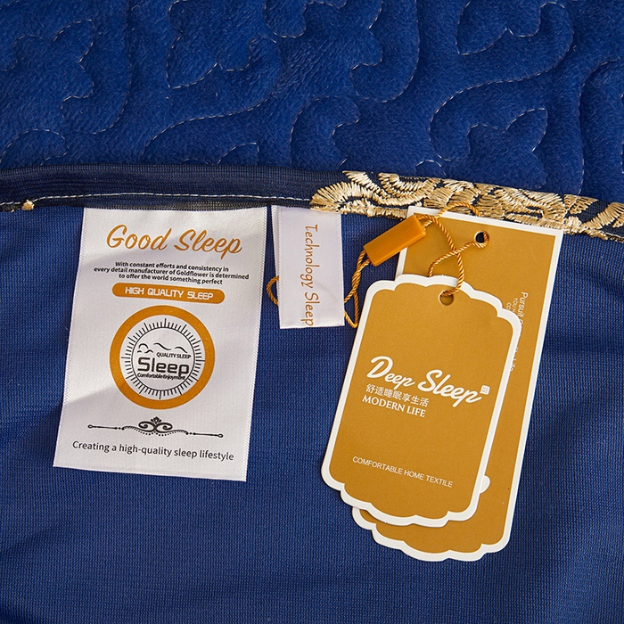 91家纺网 家纺一手货源 找家纺 罗艺轩 2024新款高克重水晶绒夹棉床裙三件套-欧典风尚 欧典风尚-宝石蓝