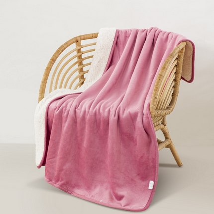 91家纺网 家纺一手货源 找家纺 （总）恋尚羽家纺 2025秋冬新款牛奶羊羔绒懒人披肩毯盖毯