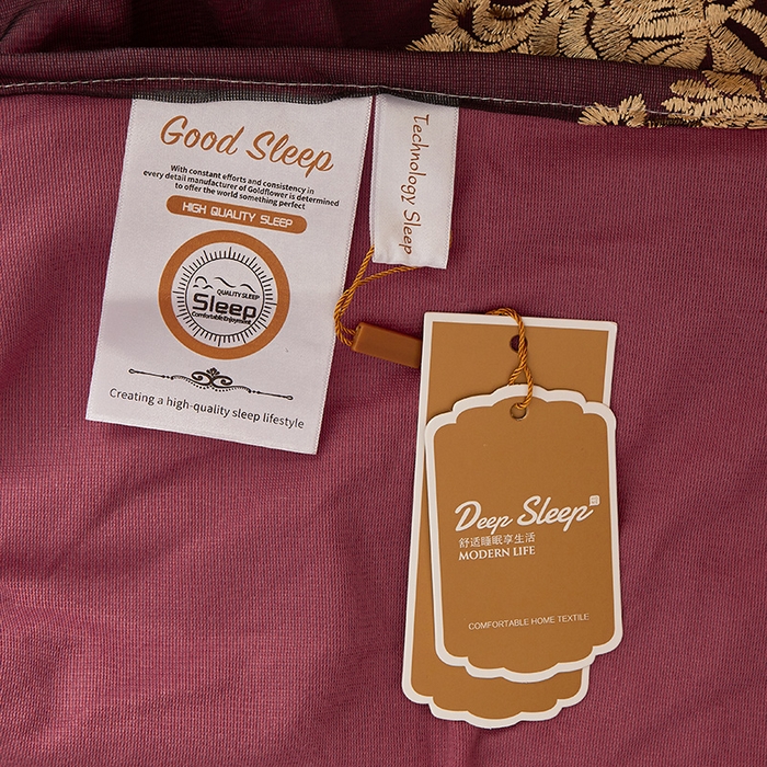 91家纺网 家纺一手货源 找家纺 罗艺轩 2024新款高克重水晶绒夹棉床裙四件套-欧典风尚 欧典风尚-深豆沙