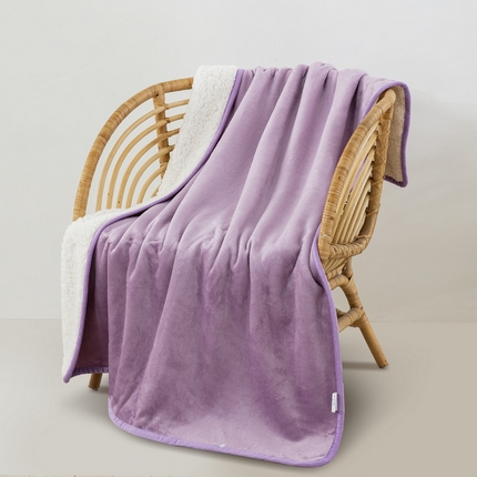 91家纺网 家纺一手货源 找家纺 （总）恋尚羽家纺 2025秋冬新款牛奶羊羔绒懒人披肩毯盖毯