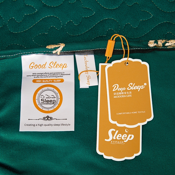 91家纺网 家纺一手货源 找家纺 罗艺轩 2024新款高克重水晶绒夹棉床裙三件套-欧典风尚 欧典风尚-黛绿色