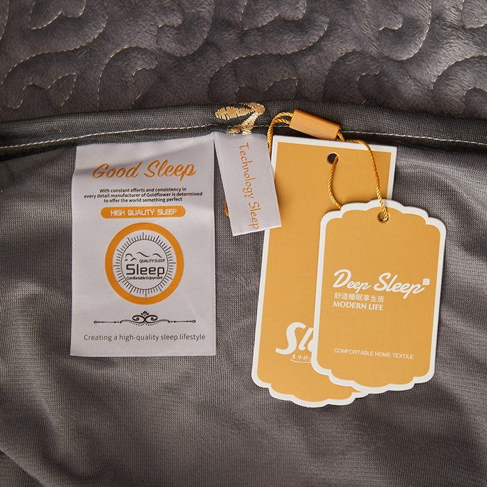 91家纺网 家纺一手货源 找家纺 罗艺轩 2024新款高克重水晶绒夹棉床裙四件套-欧典风尚 欧典风尚-高级灰