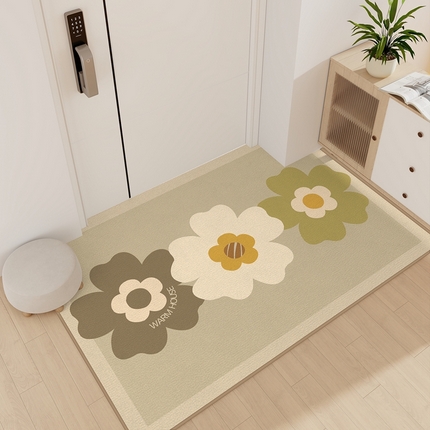 91家纺网 家纺一手货源 找家纺 （总）卡初家居促销款水晶绒进门垫地垫地毯直播赠品