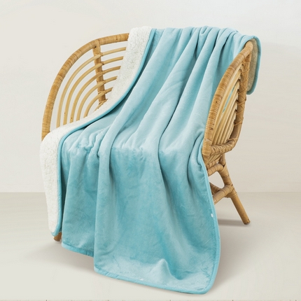 91家纺网 家纺一手货源 找家纺 （总）恋尚羽家纺 2025秋冬新款牛奶羊羔绒懒人披肩毯盖毯