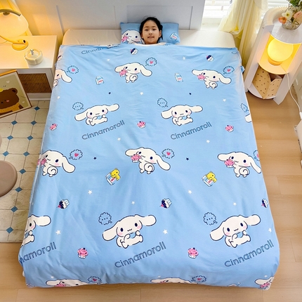 91家纺网 家纺一手货源 找家纺 （总）吉咪兔家纺 2024新款三丽鸥库洛米儿童睡袋四季通用中大童纯棉秋冬季加厚小孩学生防踢被子