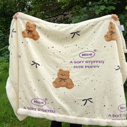 91家纺网 家纺一手货源 找家纺 （总）百寐 2024新款多功能牛奶绒+羊羔绒毛毯