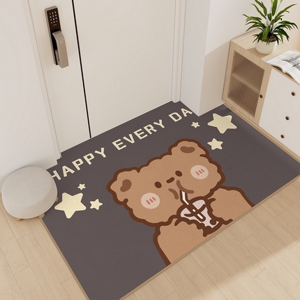 91家纺网 家纺一手货源 找家纺 （总）卡初家居促销款水晶绒进门垫地垫地毯直播赠品