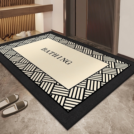 91家纺网 家纺一手货源 找家纺 （总）卡初家居促销款水晶绒进门垫地垫地毯直播赠品