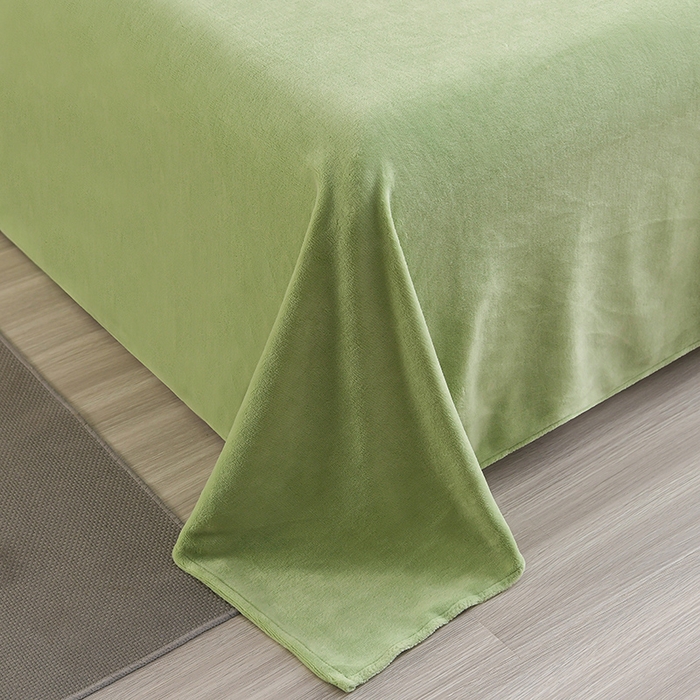 91家纺网 家纺一手货源 找家纺 菡宝 2024新款贝壳边无印风230g雕花绒单被套 华威-鹅黄