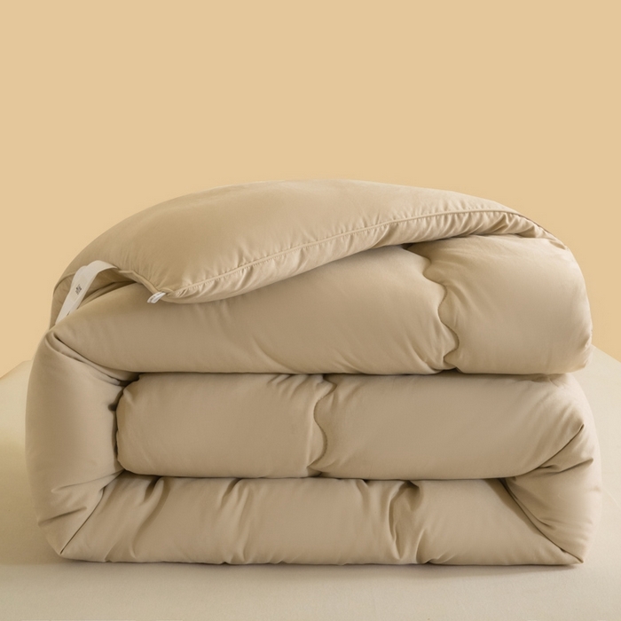 91家纺网 家纺一手货源 找家纺 慕尚家纺 2025新款大豆纤维被被子被芯 大豆纤维被卡其