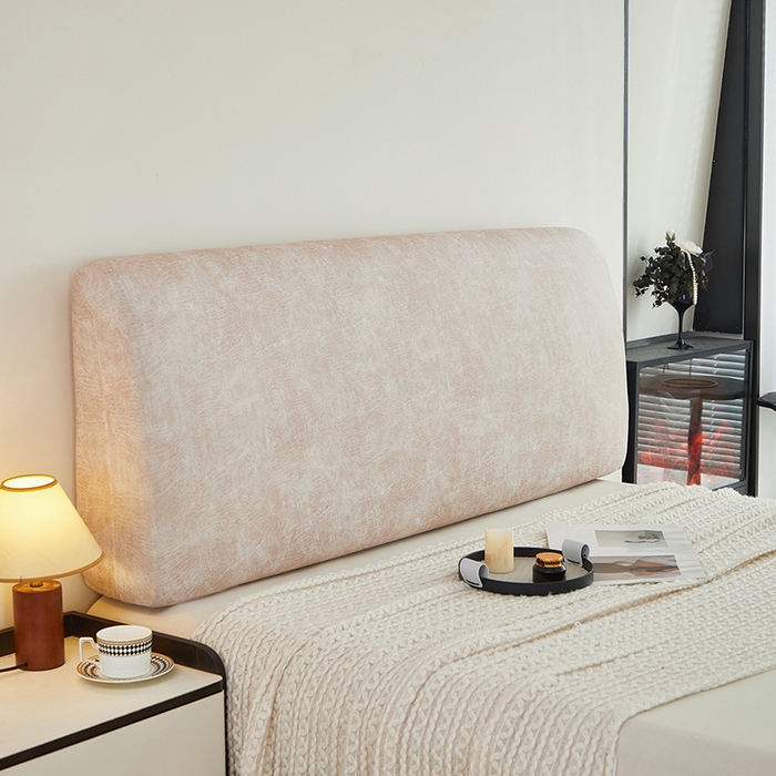 91家纺网 家纺一手货源 找家纺 共鸣沙发套 2024新款纳米科技布系列床头罩 科技布-米驼