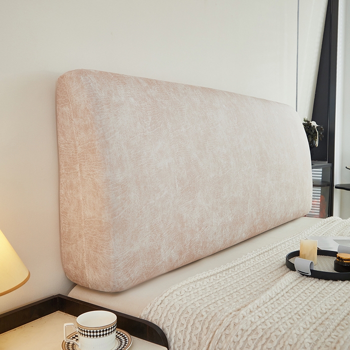 91家纺网 家纺一手货源 找家纺 共鸣沙发套 2024新款纳米科技布系列床头罩 科技布-米驼