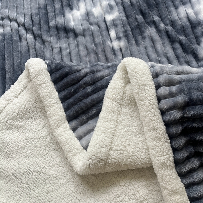 91家纺网 家纺一手货源 找家纺 璐维斯家纺 2025款双层加厚毛毯羊羔绒牛奶绒保暖毯子盖毯午睡法莱绒多功能毯子跨境外贸直播电商专供礼品绒毯 绅士灰
