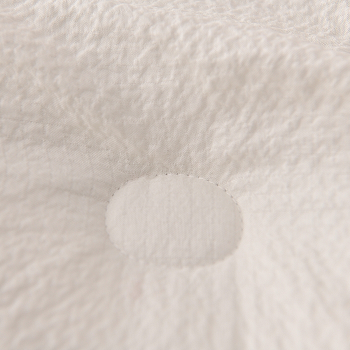 91家纺网 家纺一手货源 找家纺 富威堡家纺 2025新款A类泡泡纱新疆棉花被 奶昔白