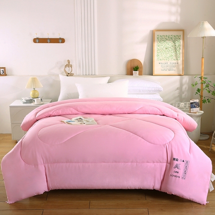 91家纺网 家纺一手货源 找家纺 （总）无瑕家居 2024新款A类水洗棉大豆纤维被被子被芯双拼被子被被芯【可提供质检报告，买家秀】