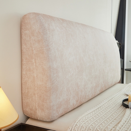 91家纺网 家纺一手货源 找家纺 共鸣沙发套 2024新款纳米科技布系列床头罩 科技布-米驼