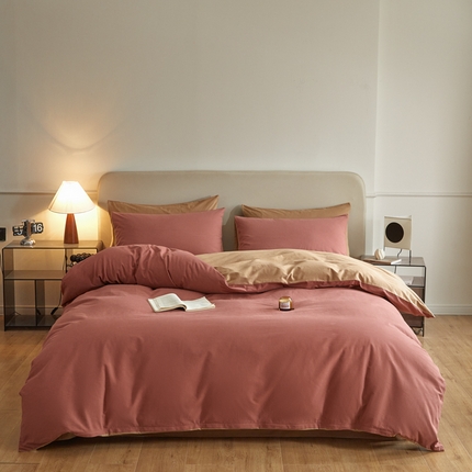 91家纺网 家纺一手货源 找家纺 寐眠 2024新款全棉纯棉加厚磨毛四件套 慵懒蔷薇