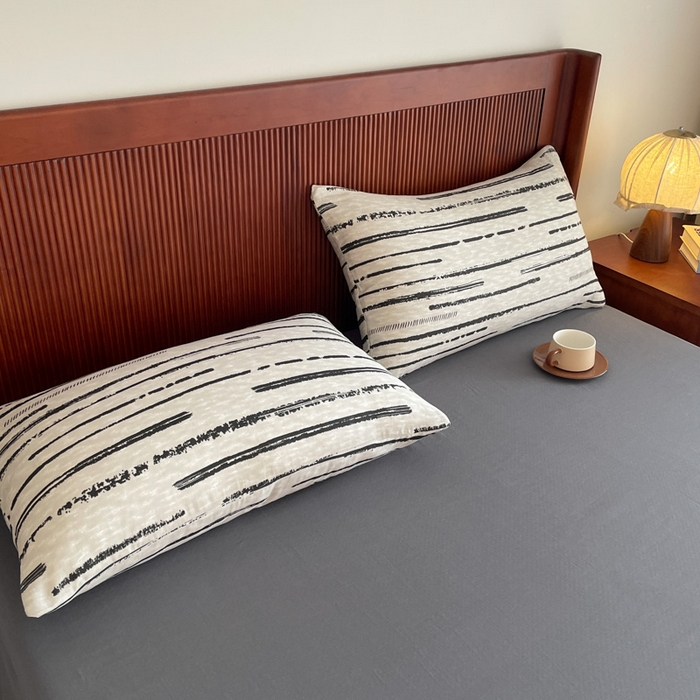 91家纺网 家纺一手货源 找家纺 一比一家纺 2025新款全棉母婴级抗菌有氧全棉双层纱亲肤全棉小清新印花三件套四件套 凯伦