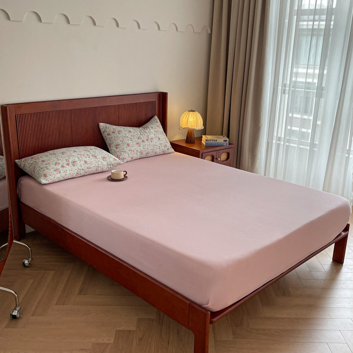 91家纺网 家纺一手货源 找家纺 一比一家纺 2025新款全棉母婴级抗菌有氧全棉双层纱亲肤全棉小清新印花三件套四件套 兰桂坊