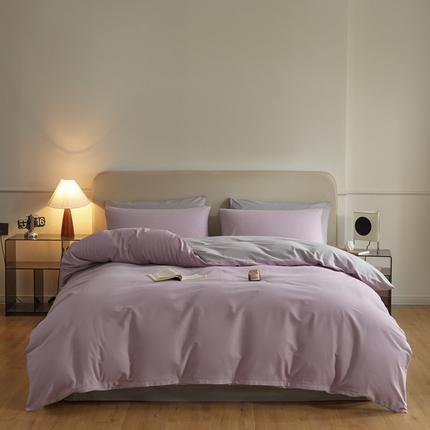 寐眠 2024新款全棉纯棉加厚磨毛四件套 星河烟紫