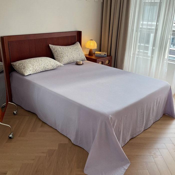 91家纺网 家纺一手货源 找家纺 一比一家纺 2025新款全棉母婴级抗菌有氧全棉双层纱亲肤全棉小清新印花三件套四件套 向云端