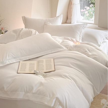 91家纺网 家纺一手货源 找家纺 （总）欣晴家纺 2024新款加厚斜纹亲肤棉高端酒店宾馆民宿四件套