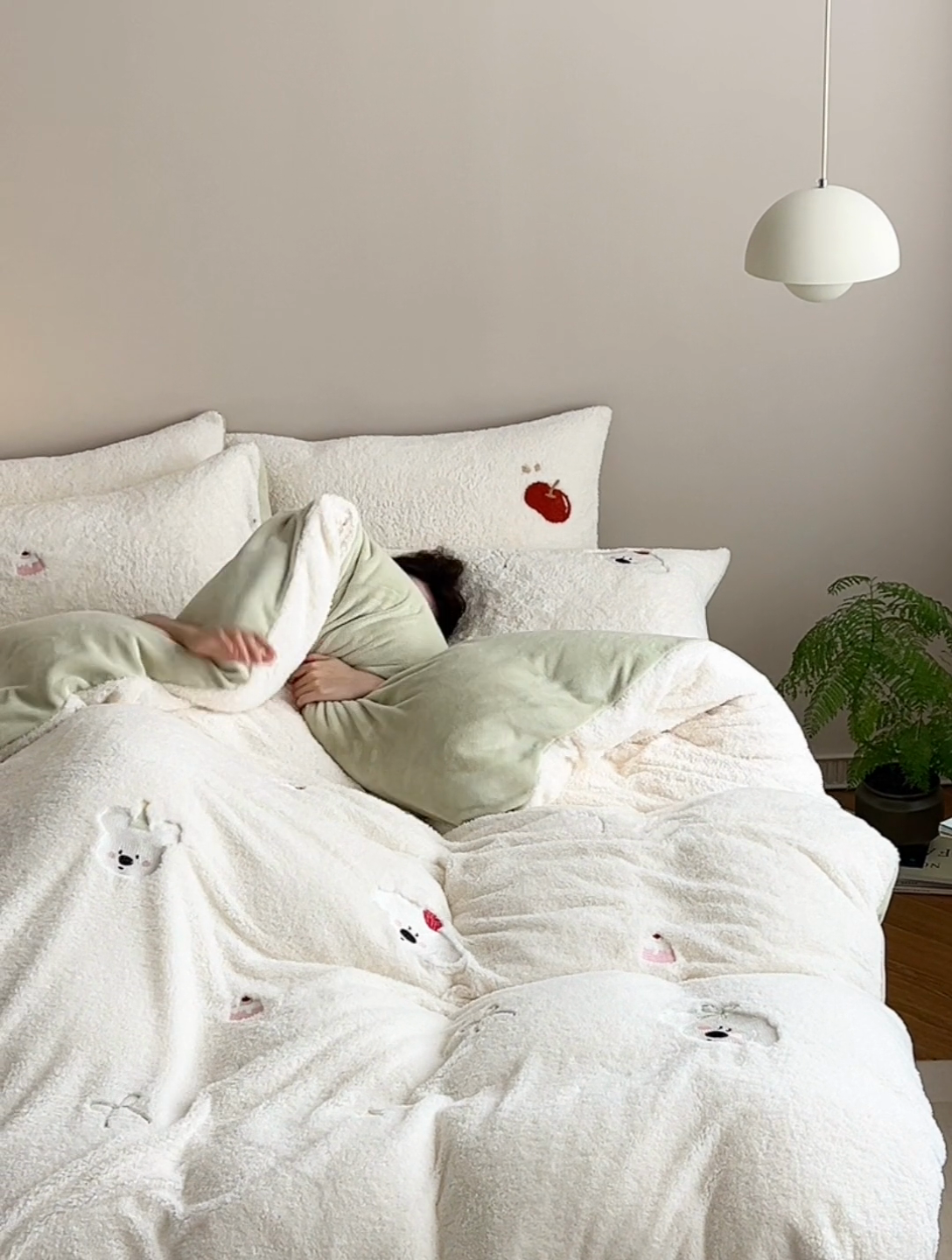 91家纺网 家纺一手货源 找家纺 （总）简纯主义 2025新款加厚保暖泰迪绒四件套