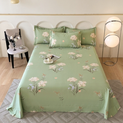 91家纺网 家纺一手货源 找家纺 （总）铭成 2024新款全棉生态喷气加厚磨毛单品床单