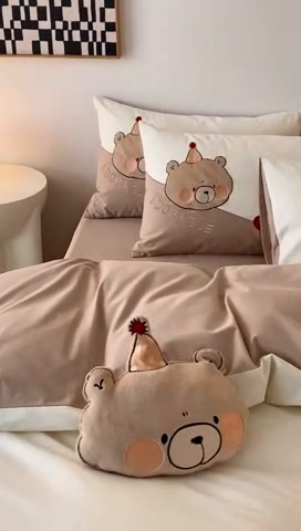 91家纺网 家纺一手货源 找家纺 （总）朗莎家纺 2024新款卡通系列磨毛五件套